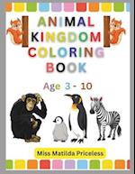 ANIMAL KINGDOM COLORING BOOK: ZOO COLORING BOOK 