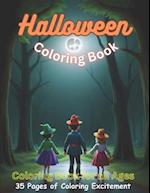 Halloween Coloring Book: Coloring Book for All Ages 