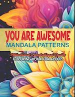 Dive into Positivity: Awesome Coloring Book: 8.5 x 11 inches. Affirmations & Mandalas for Relaxation 