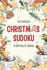 Christmas Sudoku: 100 Puzzles, 4 Difficulty Levels, Christmas Activity Book for Teens or Adults 