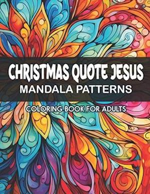 Inspirational Mandalas: Jesus Christmas Edition: For Adults & Teens | Art Therapy & Relaxation