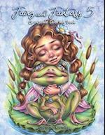 Fairy and Fantasy 5 Grayscale Coloring Book 