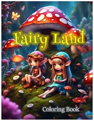 Fairyland Coloring book: Fairyland with little fairy, and fairy gardens, this coloring book will transport you to a mystical realm where the possibili