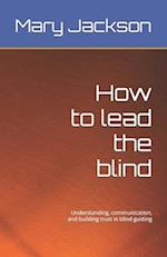 How to lead the blind: Understanding, communication, and building trust in blind guiding 