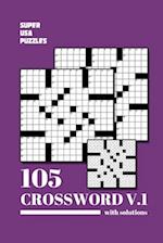 Super USA Crossword for Adults with Solutions: 105 Puzzles Easy Medium to Hard Volume 1 
