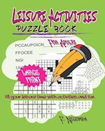 LEISURE ACTIVITIES PUZZLE BOOK 