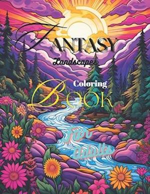 Fantasy Landscapes Coloring-Book