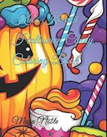 Kid's Kawaii Halloween Candy Coloring Book 