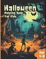 Halloween Coloring Book For Kids age 4-8: Kids gift for Halloween 