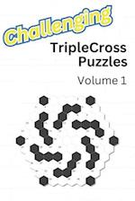 Challenging TripleCross Puzzles: Volume 1 