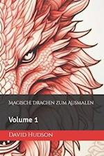 Magische Drachen zum Ausmalen