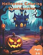 Halloween Coloring Spooktacular: A Hauntingly Creative Coloring Adventure, Coloring Spooky Fun for Young Artists, Halloween Magic on Every Page 