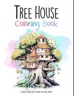 Tree House Coloring Book: 50 unique coloring pages of magical tree house wonders 