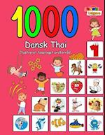 1000 Dansk Thai Illustreret Tosproget Ordforråd (Farverig Udgave)