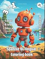 Spanish bi-lingual coloring book 