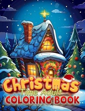 Christmas Time Adult Coloring Book