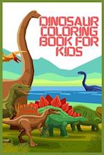 Dinosaur coloring book for kids: Easy and fun activity coloring pages for boys and girls 