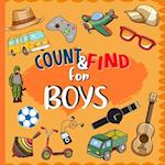 Count & Find For Boys: A Fun Counting Picture Puzzle Activity Book for Boys | Counting Book For Preschoolers and Kindergarten Boys 