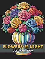 Flowers at Night Coloring Book