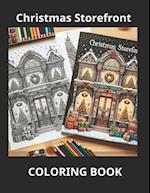 Christmas Storefront Coloring Book, Adult Coloring Book for Stress Relief and Relaxation