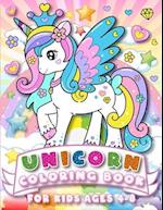 Unicorns Coloring Book for Kids Ages 4-8: Over 50 Delightful Cute & Magical Illustrations of Unicorns For Boys and Girls 