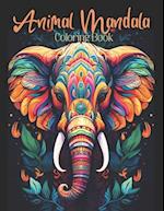 Animal Mandala Coloring Book: Beautiful Mandala Design Coloring Pages / Jungle & Wild Animals / Easy and Simple Designs for Stress Relief & Relaxat