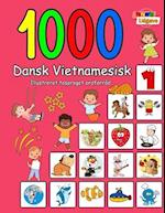 1000 Dansk Vietnamesisk Illustreret Tosproget Ordforråd (Farverig Udgave)