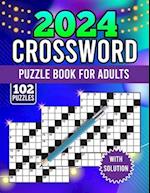 2024 crossword puzzle book for adults with solution