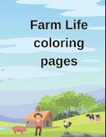 Farm life colorig pages: Farm coloring 