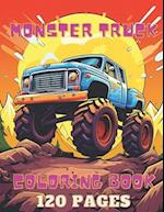 Monster Truck Coloring Book: Coloring pages for Kids Ages 4-8, For Boys and Girls 