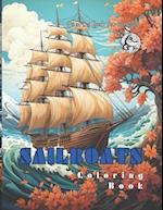 SAIL BOATS Coloring Book 