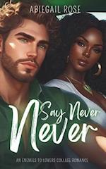 Never Say Never: An Enemies to Lovers College Romance 