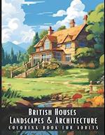 British Houses Landscapes & Architecture Coloring Book for Adults