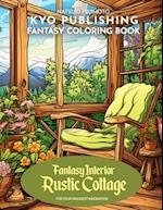 Fantasy Coloring Book Fantasy Interior Rustic Cottage: Step into a Rustic Fantasy - 40 High-Quality Illustrations of Charming Cottage Interiors and Fa