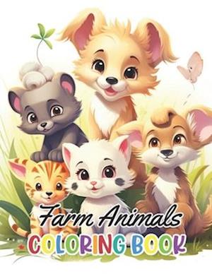 Farm Animals Coloring Book for Kids: 100+ Unique and Beautiful Designs