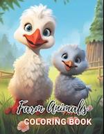 Farm Animals Coloring Book for Kids: New and Exciting Designs 