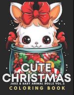 Cute Christmas - Jars & Baby Animal Dolls Coloring Book Vol.2