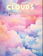 Clouds Reverse Coloring Book: High Quality Beautiful Stress Relief Design 