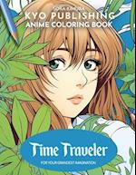 Anime Coloring book Time Travelers: Embark on a Time-Traveling Odyssey 40+ Manga-Style Coloring Adventure 