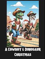 A Cowboy & Dinosaur Christmas : A Festive Coloring Book for Grown-ups 