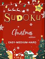 Sudoku Puzzles for Adults - Christmas Special Edition: Christmas Activity Book with 240 Sudoku Puzzles | Easy to Hard with Solutions 