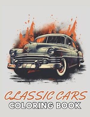 Classic Cars Coloring Book for Adult