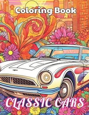 Classic Cars Coloring Book for Adult