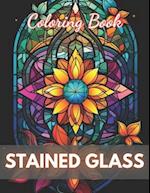 Stained Glass Flower Coloring Book: New and Exciting Designs 