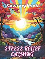 Stress Relief Calming Coloring Book: High Quality +100 Beautiful Designs 