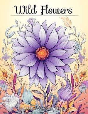 Wildflowers Adult Coloring Book