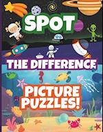 Spot The Difference Picture Puzzles!: Fun Search & Find Activity Book for Kids | Includes a Variety of Themes 