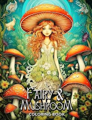 Fairy and Mushroom Coloring Book