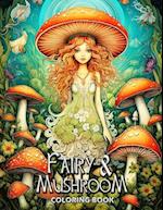 Fairy and Mushroom Coloring Book