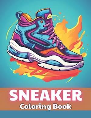 Sneaker Coloring Book: Stress Relief And Relaxation Coloring Pages